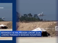 Video: Presiden Jokowi Jajal Landing Perdana di Bandara Nusantara