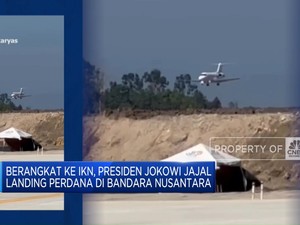 Video: Presiden Jokowi Jajal Landing Perdana di Bandara Nusantara