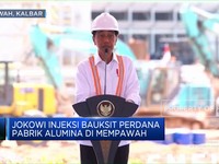 Video: Jokowi Injeksi Bauksit Perdana Pabrik Alumina di Mempawah
