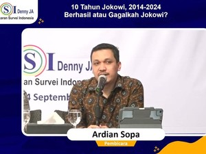 LSI Denny JA Beri 7 Rapor 10 Tahun Jokowi: Ada Merah, Biru dan Netral