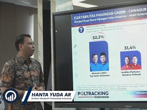 Video: Survei Pilgub Jateng Poltracking, Andika-Hendi 31,4%, Lutfhi-Yasin 52,2%