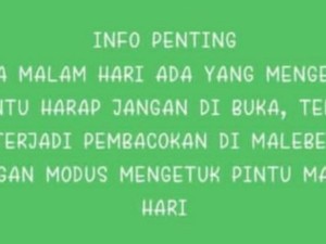 Beredar Isu Teror Pembacokan Modus Ketuk Pintu di Ciamis