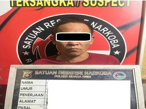 Pengedar Narkoba di Muara Enim Diringkus, Sabu-Senpi Disita Polisi