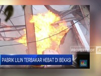 Video: Pabrik Lilin Terbakar Hebat di Bekasi