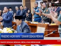 Video: Prabowo Hadiri Rapat Terakhir Sebagai Menhan