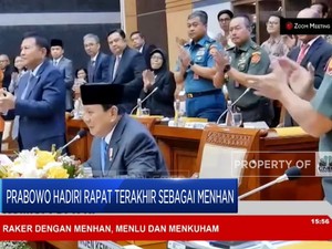 Video: Prabowo Hadiri Rapat Terakhir Sebagai Menhan