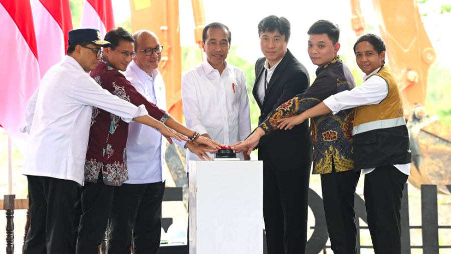 Presiden Joko Widodo Groundbreaking Delonix Nusantara, Rabu (25/9/2024). (Dok. Sekretariat Kabinet)