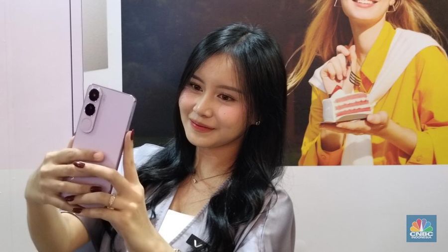 Vivo V40 lite. (CNBC Indonesia/Novina)