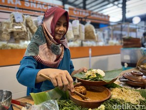 Di Pasar Ini Ada Ubi Brulee hingga Sego Pecel yang Dicicip Sri Mulyani
