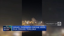 Video: Israel Diserang Drone Iran, 2 Orang Terluka