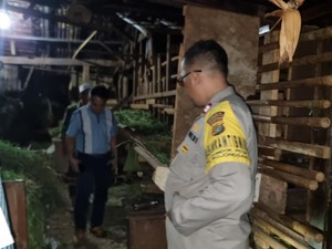Polisi Cek TKP Pencurian 4 Kambing yang Sisakan Jeroan di Depok