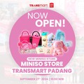 Asyik! Mulai Besok Gerai Miniso Hadir di Transmart Padang