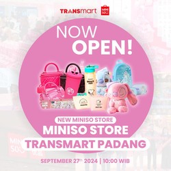Asyik! Mulai Besok Gerai Miniso Hadir di Transmart Padang