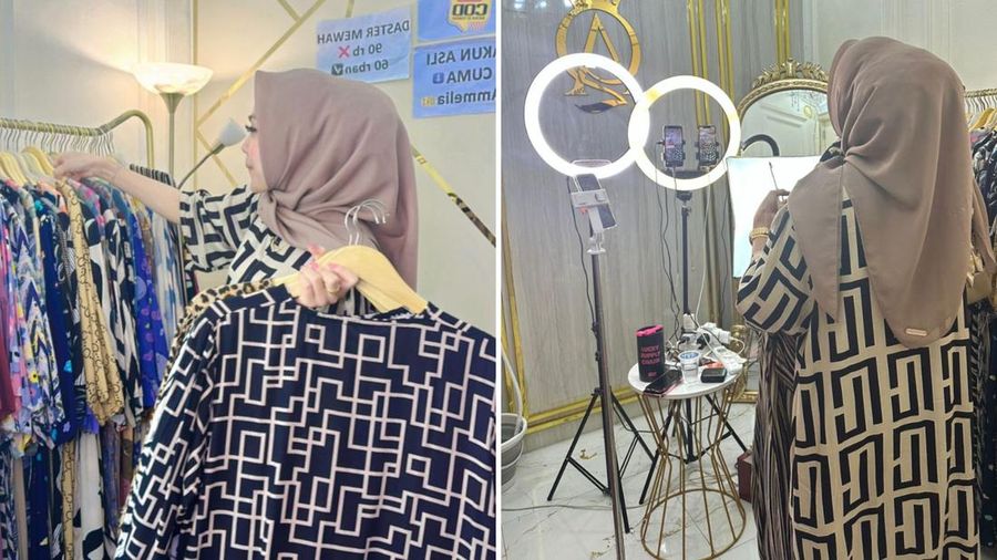Amel Queens, seorang ibu rumah tangga yang berhasil mewujudkan mimpinya menginspirasi banyak orang melalui dunia fashion dengan memanfaatkan kanal live streaming.