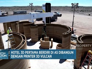 Video: Hotel 3D Pertama Berdiri di AS Dibangun dengan Printer Vulcan
