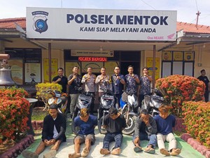Komplotan Pencuri Motor Resahkan Warga Bangka Barat Diringkus Polisi