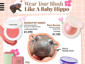Moo Deng Bayi Kuda Nil Viral Bikin Gemas, Kini Jadi Tren Makeup Gen Z