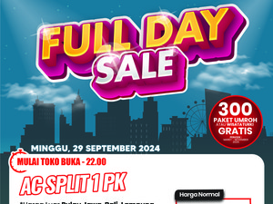 Merapat! Beli AC Ada Potongan Rp 1 Jutaan di Transmart Full Day Sale