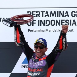 Finish Pertama! Jorge Martin Juara di MotoGP Mandalika 2024