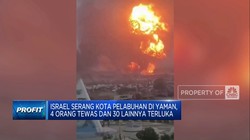 Video: Israel Serang Kota Pelabuhan di Yaman, 4 Orang Tewas