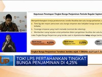 Video: LPS Pertahankan Tingkat Bunga Penjaminan di 4,25%