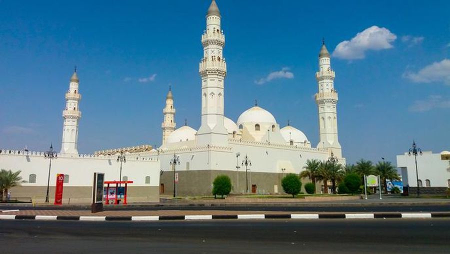 Qiblatain Mosque, one of popular and historical Mosque in Medina, Saudi Arabia. Built in Prophet Muhammad era.