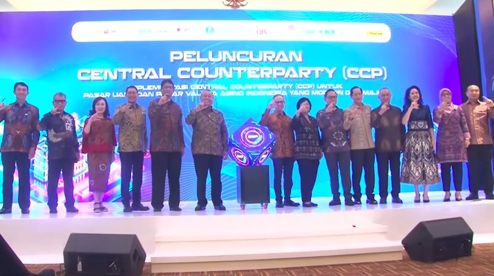 Peluncuran Central Counterparty (CCP) pada Senin (30/9/2024). (Tangkapan Layar Youtube Bank Indonesia)