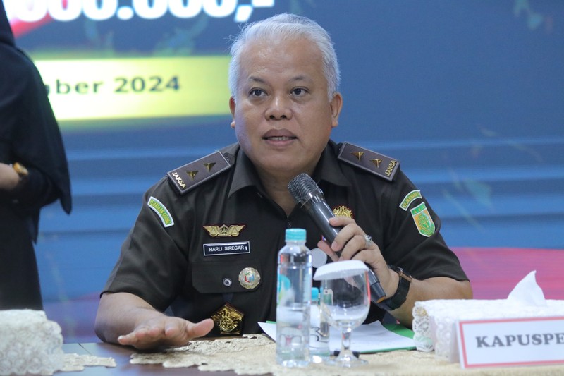 Penyitaan uang 450 milair kasus duta palma. (Dok. Kejaksaan Agung)