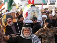 'Laut' Manusia, Sejumlah Negara 'Tangisi' Kematian Hassan Nasrallah