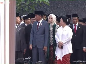 Momen Jokowi, Prabowo dan Puan Akrab Usai Upacara Kesaktian Pancasila