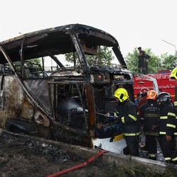 'Bom di Atas Roda' Buat Bus Study Tour Sekolah Meledak, 23 Tewas