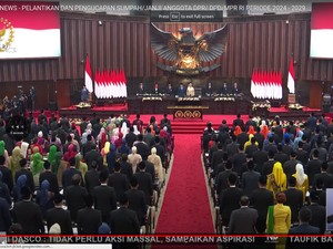 Sah! 580 Anggota DPR Periode 2024-2029 Resmi Dilantik