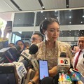 Rahayu Djojohadikusumo usai menghadiri Sidang Pengucapan Sumpah Janji Anggota DPR/DPD/MPR 2024-2029 pada Selasa (1/10/2024). (CNBC Idonesia/Rindi Salsabilla)