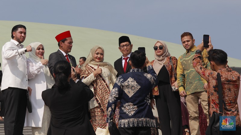 Suaana usai Sidang Pengucapan Sumpah Janji di gedung DPR/MPR RI, Jakarta, Selasa (1/10/2024). (CNBC Indonesia/Muhammad Sabki)