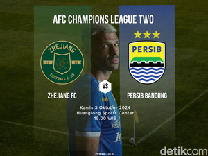 Jadwal Zhejiang Vs Persib: Merawat Asa di Level Asia