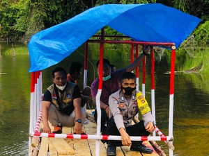 Inovasi Bripka Arjunif Sulap Area Eks Tambang Jadi Embung Sumber Air Warga