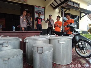 Hilir Mudik Maling Angkut Dandang Curian di Magelang hingga Kepergok Satpam
