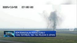 Video: Bom Peninggalan Perang Dunia II Tiba-tiba Meledak di Jepang