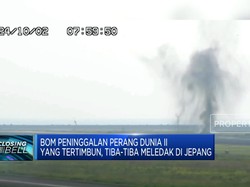 Video: Bom Peninggalan Perang Dunia II Tiba-tiba Meledak di Jepang