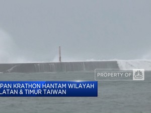 Video:Diterjang Topan, Taiwan Shuts Down Hingga Evakuasi 10 Ribu Orang