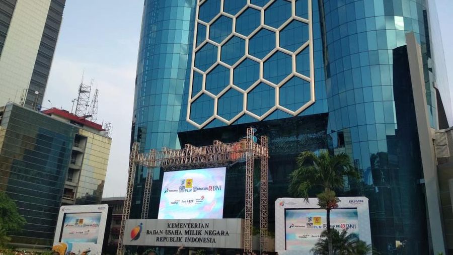Gedung Kementerian BUMN. (Dok. Detikcom/Hendra Kusuma)