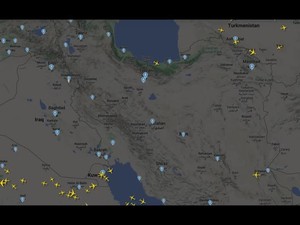 Video: Penampakan Radar Pesawat Komersial Hindari Wilayah Israel-Iran