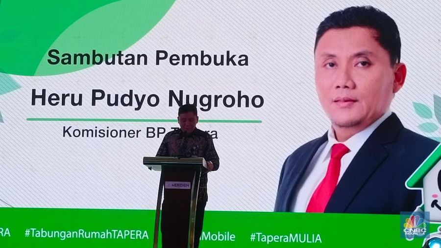 Komisioner Badan Pengelola Tapera (BP Tapera) Heru Pudyo Nugroho dalam Forum BAKOHUMAS 'Kenapa Harus Tapera?' di Jakarta, Kamis (3/10/2024). (CNBC Indonesia/Martyasari RIzky)