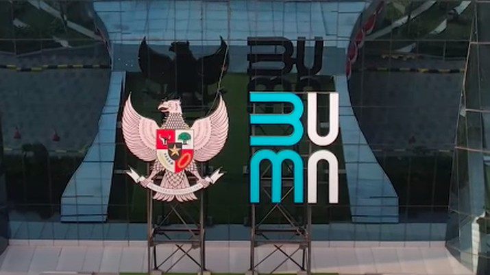 Logo Kementerian BUMN. (Tangkapan Layar Youtube Kementerian BUMN)