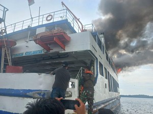 Kapal Roro Terbakar di Perairan Tanjung Kasam Batam, ASDP Lakukan Investigasi