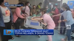 Video: RS Taiwan Terbakar Saat Topan Melanda, 9 Orang Tewas