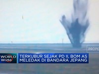 Video: Terkubur Sejak PD II, Bom AS Meledak di Bandara Jepang