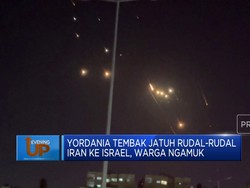 Video: Yordania Tembak Jatuh Rudal Iran ke Israel, Warga Ngamuk
