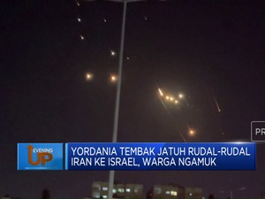 Video: Yordania Tembak Jatuh Rudal Iran ke Israel, Warga Ngamuk