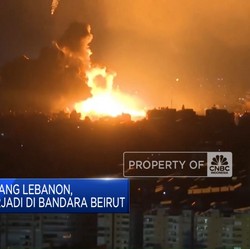 Video: Israel Serang Lebanon, Ledakan Besar Terjadi di Bandara Beirut